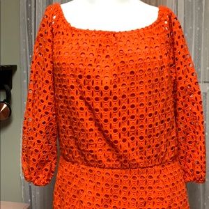 Orange hole dress